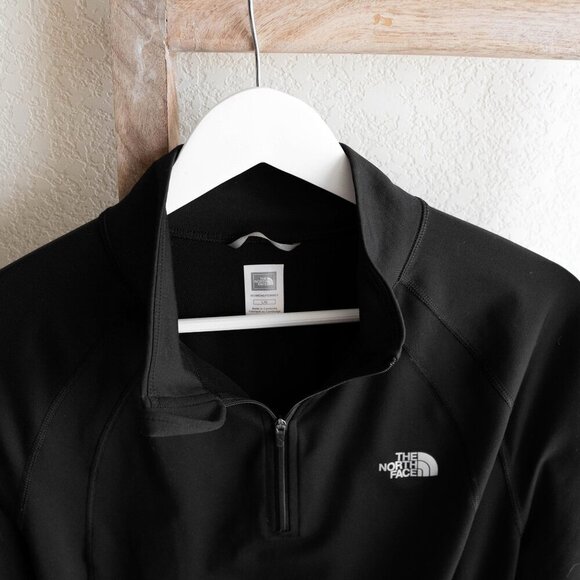 THE NORTH FACE WANDER 1/4 QUARTER ZIP PULLOVER BLACK SZ L - Picture 4 of 8